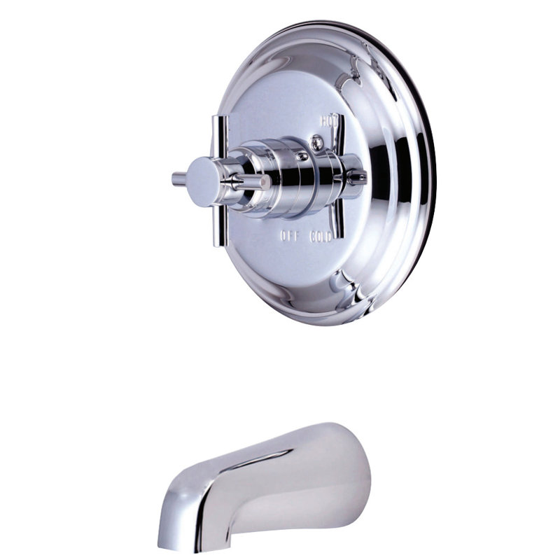 Kingston Brass Concord Single-Handle Pressure Balanced Tub Faucet, Polished Chrome