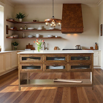 Creative Retro Kitchen Island Suitable for Kitchen  Dining Spaces