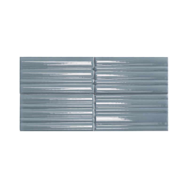 Piccolo Sticks 2.5x5 3D Ribbed Wall Tile, Blue