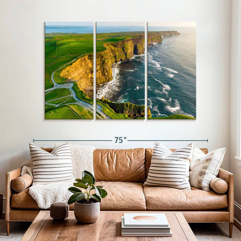 Gillard Moher Ireland Cliffs, 42" H x 65" W