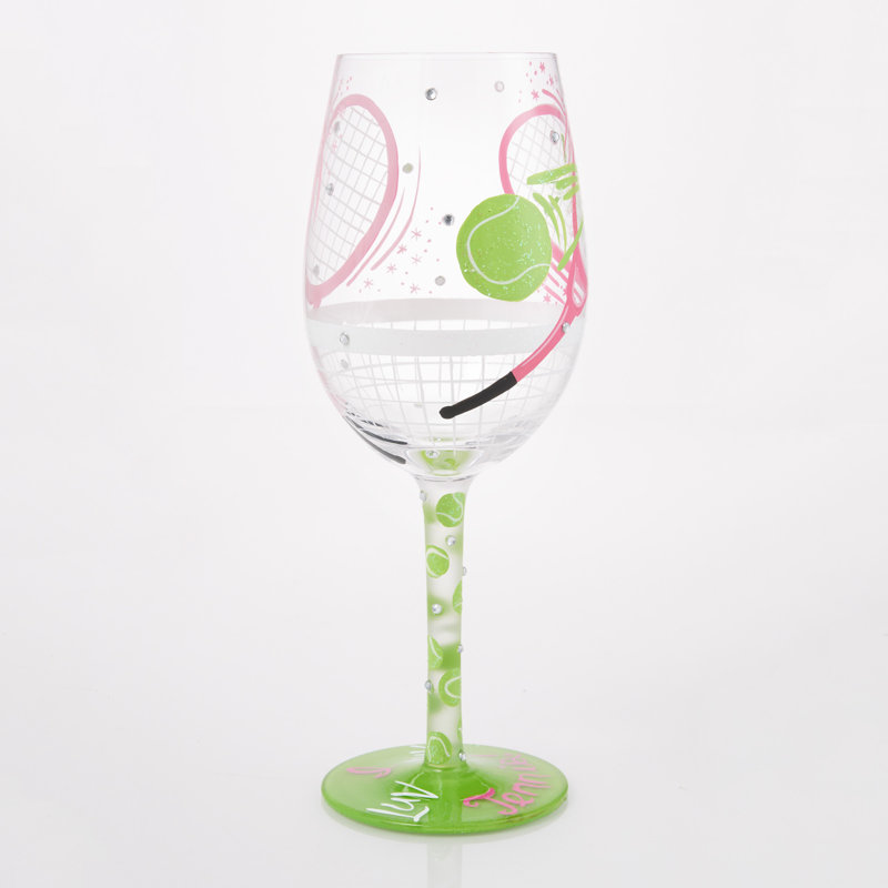 Verre à vin Lolita I Luv Luv Tennis Barbie