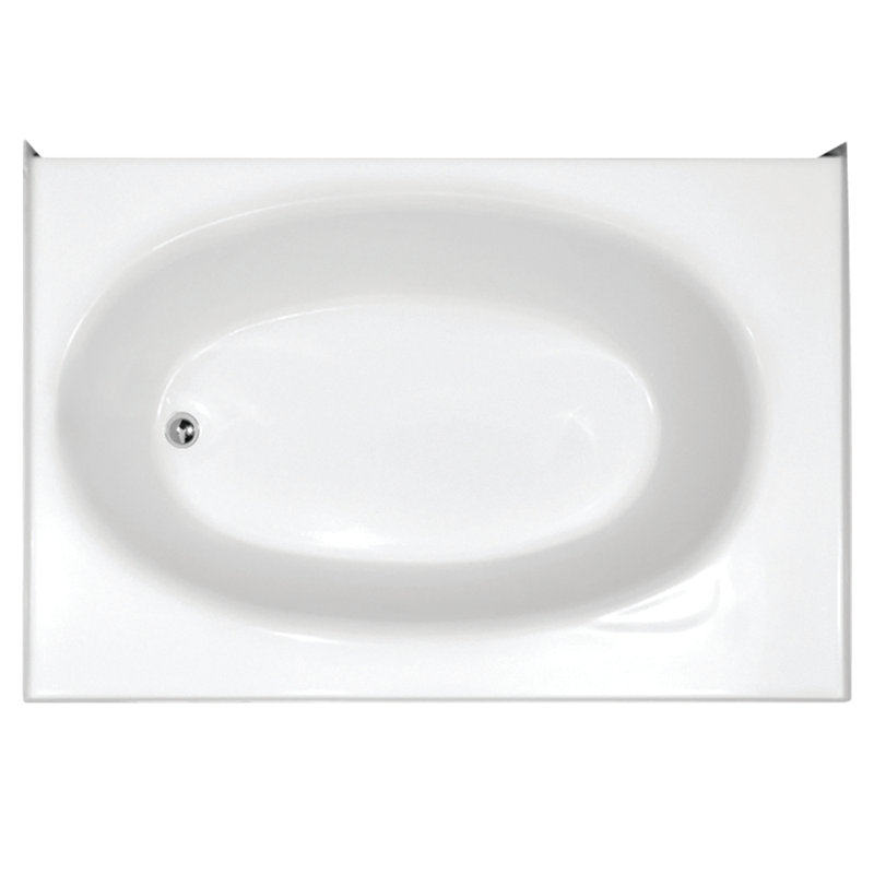 Kona 60'' L Soaking Bathtub, White, Right