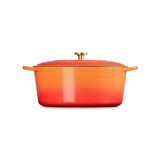 Le Creuset Signature Round Dutch Oven With Crucible Knob, 7.25 Qt. - Flamme Dorée
