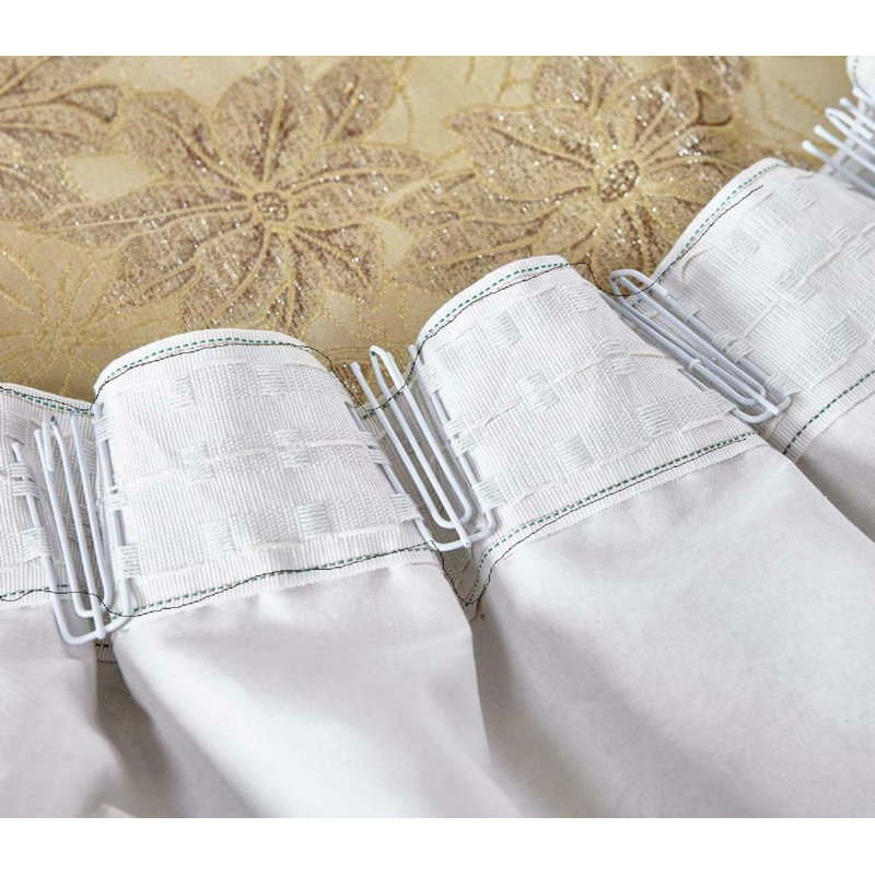 Dianelly Room Darkening Curtain Pair, Gold, 228cm Width x 228cm Drop