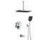 Shower & Tub Systems with 14" Rain Head and High Pressure Handheld, Celling Mount, Rough in-Valve