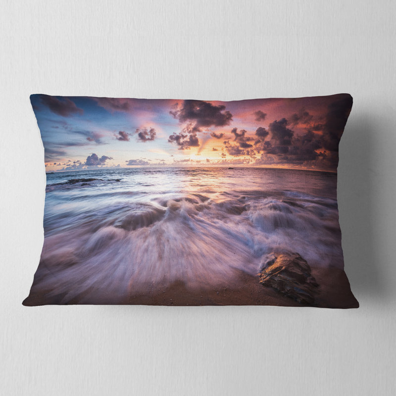 Coussin lombaire à photos de mer beach