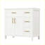 Modern Bathroom Vanity Cabinet with Two Doors and Three Drawers