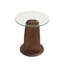 Forma Set of Two Wooden Coffee Tables with Tampered Glass Side Table-2056704390