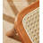 Retro Solid Wood Wicker Dining Chairs With Backrests