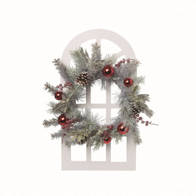 Couronne de bois 24 "Church