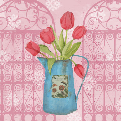 Garden Gift IV by Leslie Mark - Wrapped Canvas Print