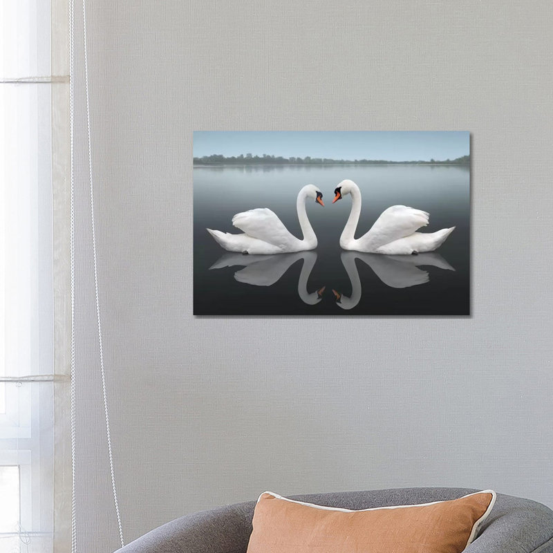"Together" par Ben Heine-impression d’art graphique, Pas de tapis, H 18 po x l 26 po x P 1,5 po, Toile tendue