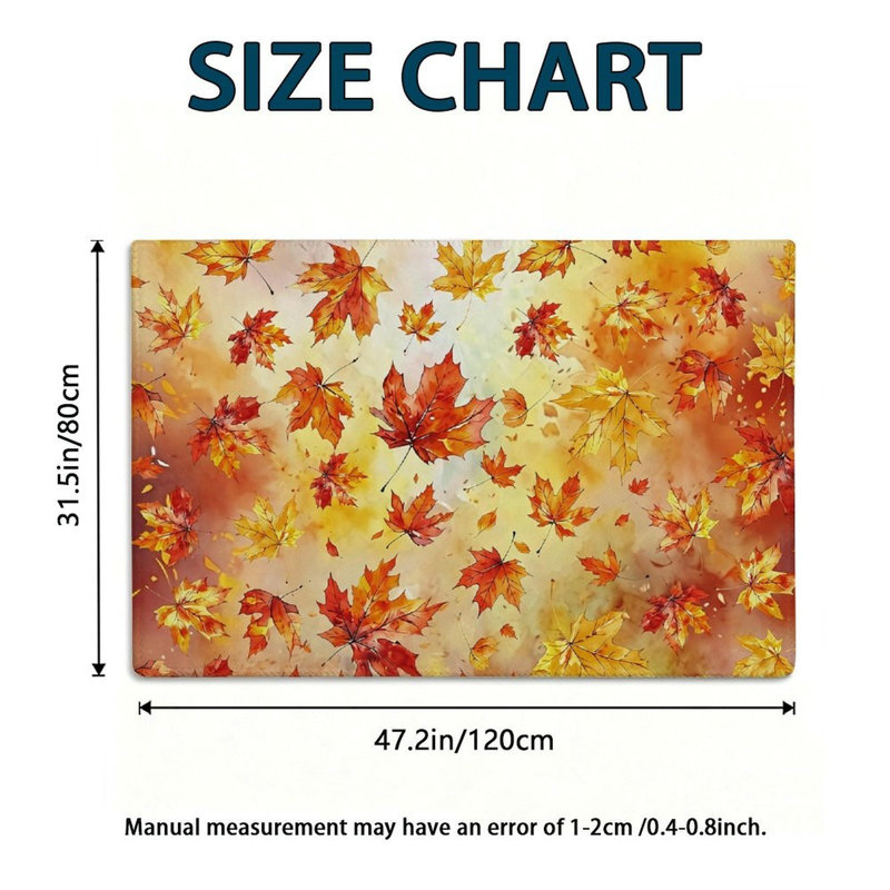 Tapis décoratif Autumn Foliage, 47 x 31 po, pour salle à manger