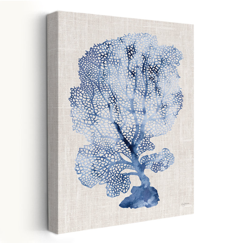 Corail Shibori II minimaliste et côtier, H 60 po x l 40 po