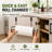 Basicwise Hanging Paper Towel Holder Over-the-Cabinet Door Organizer Rack Space-Saving Kitchen and Under-Sink Storage Solution for Standard Rolls with Easy Access for Home Office and Everyday Use