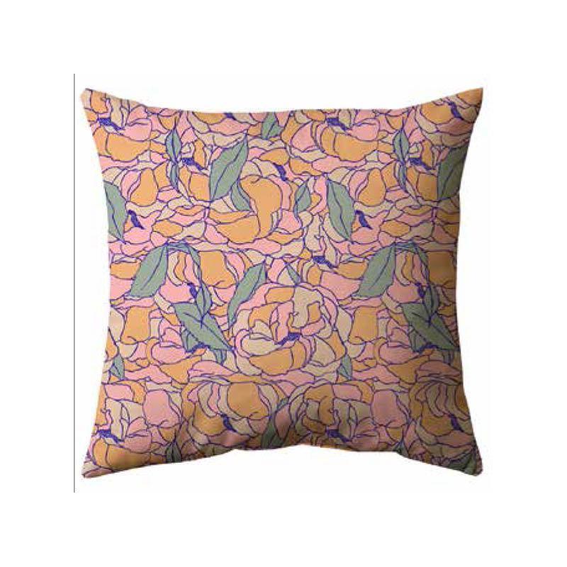 Allon Floral Square Throw Cushion