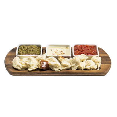 Planche de charcuterie avec 3 céramiques