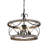 19.7" 5-Light Farmhouse Chandelier, Rustic Drum Caged Wood Chandelier, French Country Pendant Light for Kitchen-1759174968