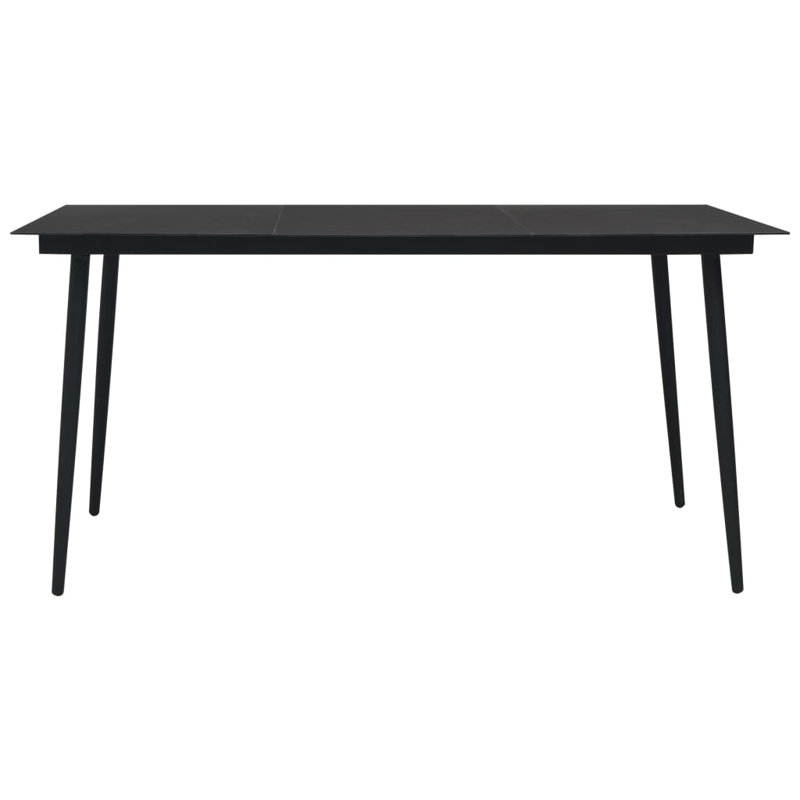 Dining Table, 34.4" W x 74.8" L x 29.1" H, Black