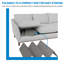 Panneau de support pour canapé-lit robuste, base en bois de 48 po x 35,5 po pour fixer les sièges affaissés, panneau de coussin renforcé pour les canapés et le support de lit, panneau de matelas escamotable, installation facile-1645631340