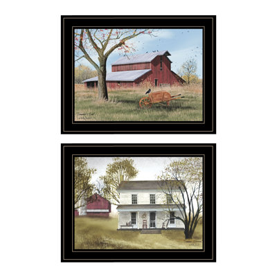 Summer's End 2-Piece Vignette Framed Wall Art for Living Room, Home Wall Decor by Billy Jacobs