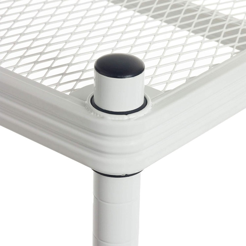 13.8'' W Steel Height -Adjustable Shelving Unit, White
