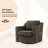 Bronnen Upholstered Swivel Accent Chair with Removable Back and Seat Cushions-114039244