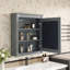 Armoire de rangement murale 24 po x 27 po avec miroir, tablettes réglables pour une organisation efficace et un gain de place-1383691713