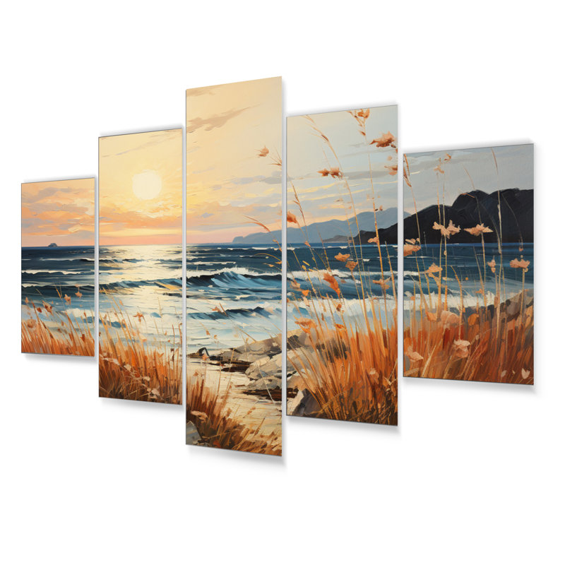 Nader - Ensemble de décoration murale nautique et plage en métal