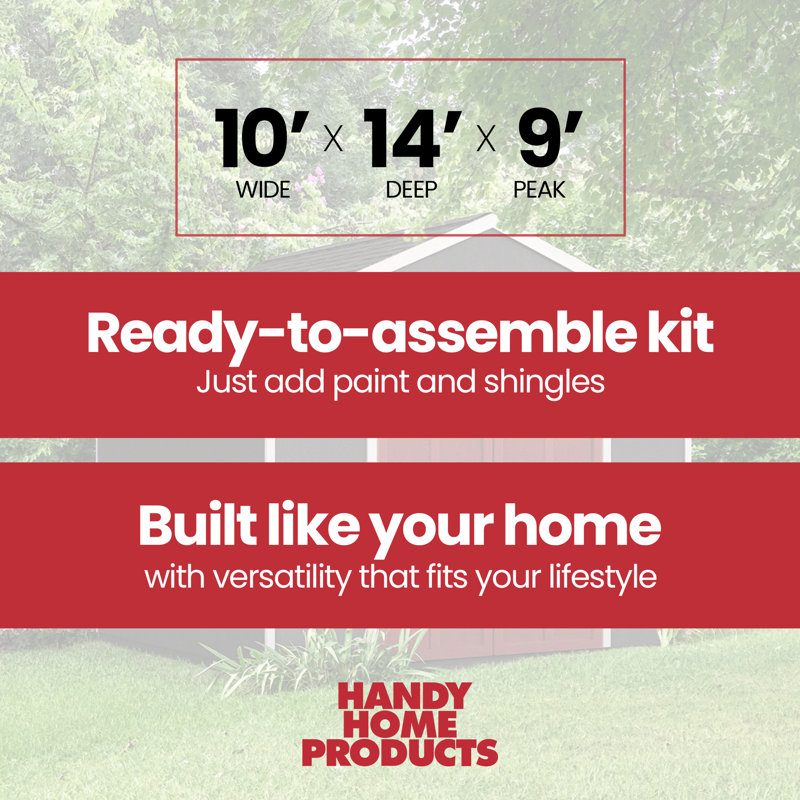Rookwood 10 ft. W x 14 ft. D Wood Storage Shed