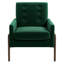 Chaise de salle à manger rembourrée Modern Stella Emerald