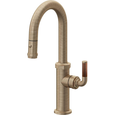 Pull-Down Prep/Bar Faucet With Button Sprayer