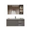 Meuble-lavabo mural moderne et minimaliste en bois d'hévéa gris avec lavabo en céramique intégré et armoire à pharmacie intelligente-1565208285