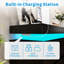 Commode 6 tiroirs, commode noire, commode lumineuse à DEL, rangement dans la chambre à coucher, commode, prise de courant, DEL activée par le mouvement, USB rechargeable, anti-basculement, organisateur de vestibule-1462187154