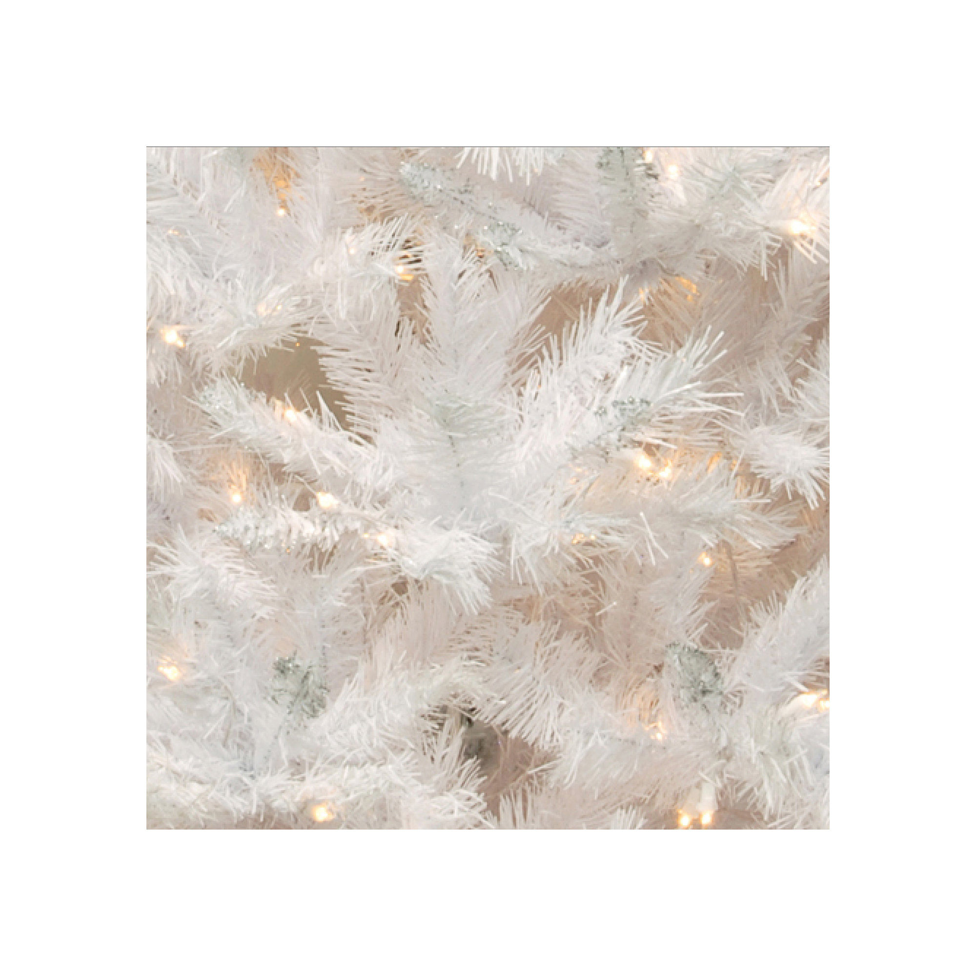 Glittery Winchester White Pine Tree with Clear Lights, 4.5'