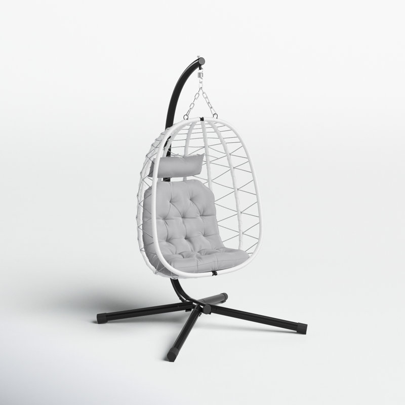 Alexei Swing Chair with Stand, French Grey