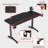 Metal Base Computer Desk