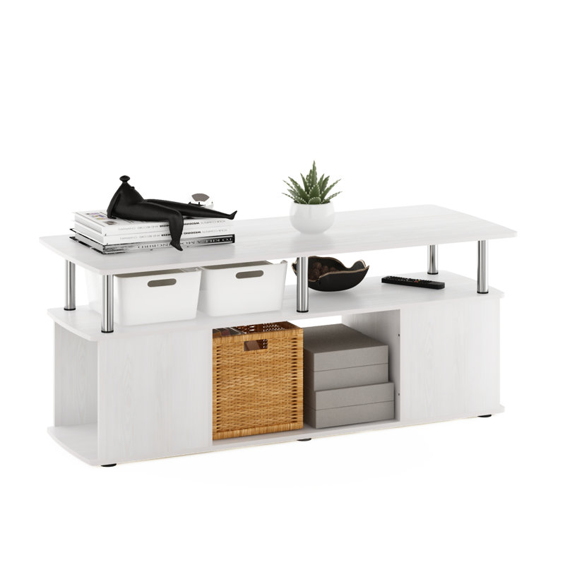 Bozil Coffee Table with Storage, White