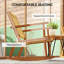Ensemble de 2 chaises berçantes d'extérieur