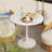 31.5 inch Round Pedestal Dining Table,White-536904516-540107818-558319754