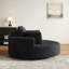 Fauteuil pivotant en mousse de velours côtelé pivotant à 360 degrés pour le salon-829303945