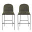 Ensemble de 2 tabourets de bar rembourrés élégants pour l'intérieur en métal, parfaits pour les cuisines modernes et les sièges confortables-1385491930