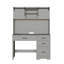 Bureau de direction Farmhouse avec huche et 4 tiroirs-777902919