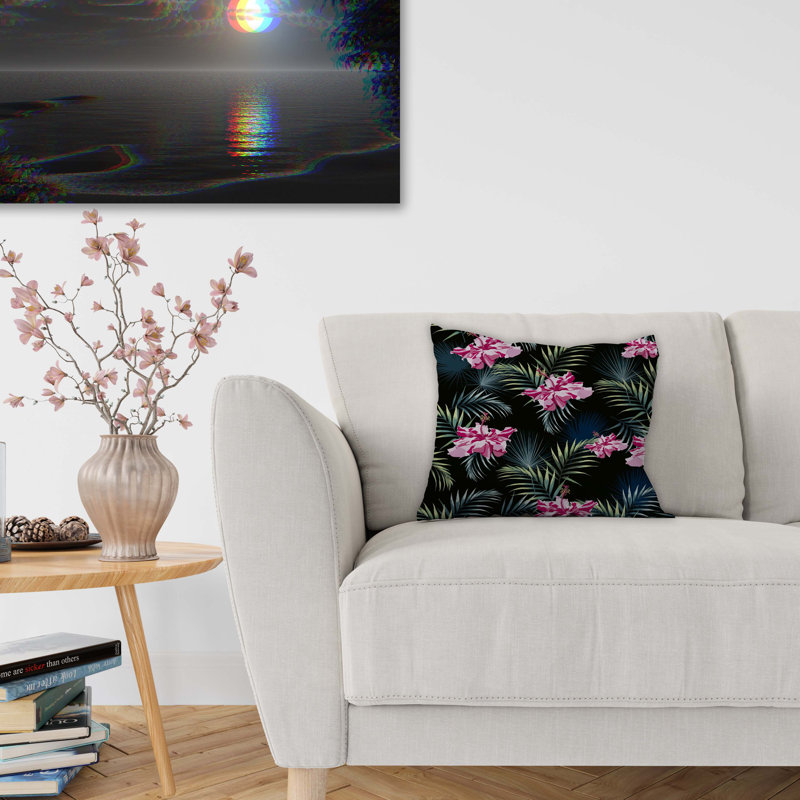 Housse et insert de coussin d'extérieur carré Jungle Foliage, 24" X 24"