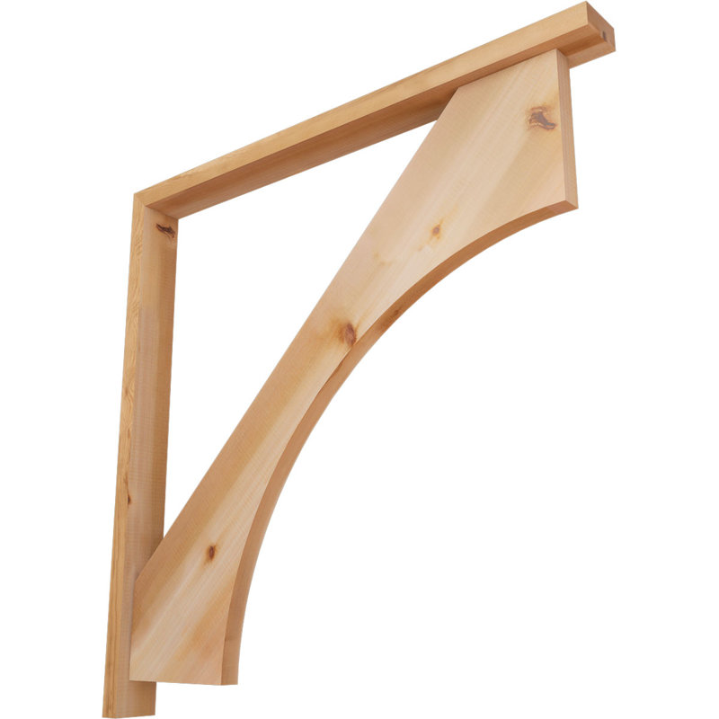 Support Westlake Block avec support décalé, 40 x 40, Cèdre rouge occidental de l 3 1/2 po (lisse)