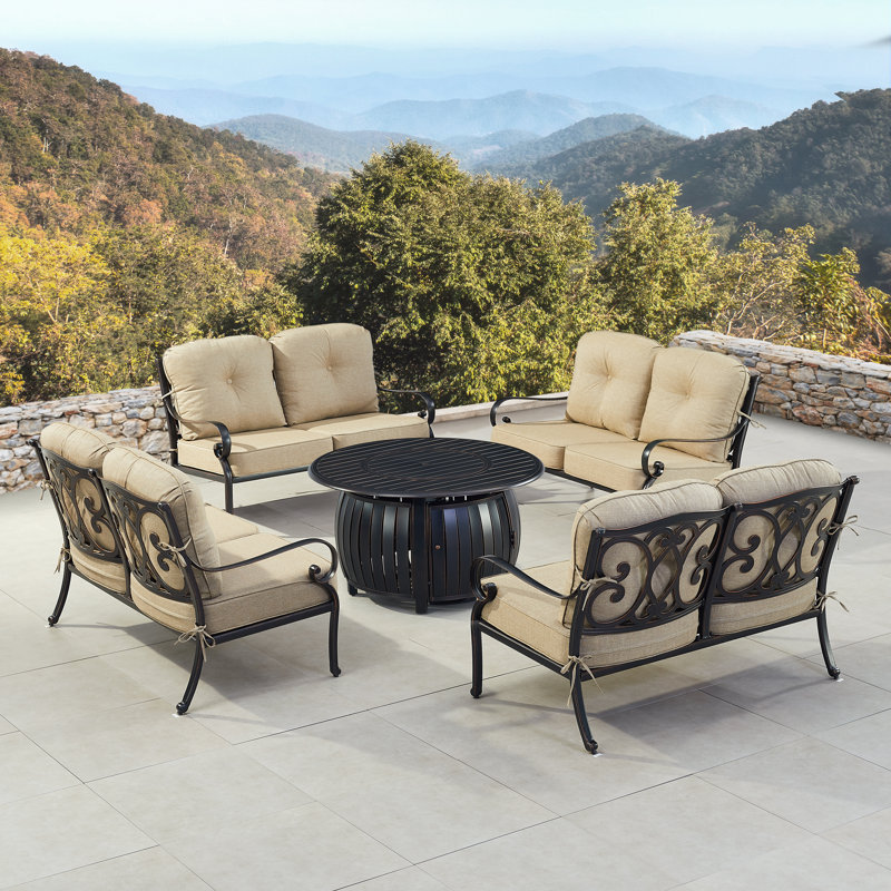 Grubbs Outdoor 6 - Piece Conversation Set