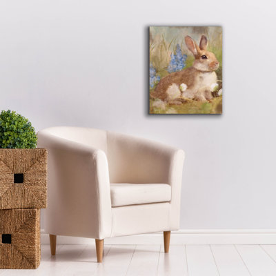 «Bunny In Meadow» par Ashley Bradley, art mural sur toile