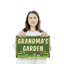 Enseigne de fantaisie en aluminium 12 po x 18 po Grandma's Garden