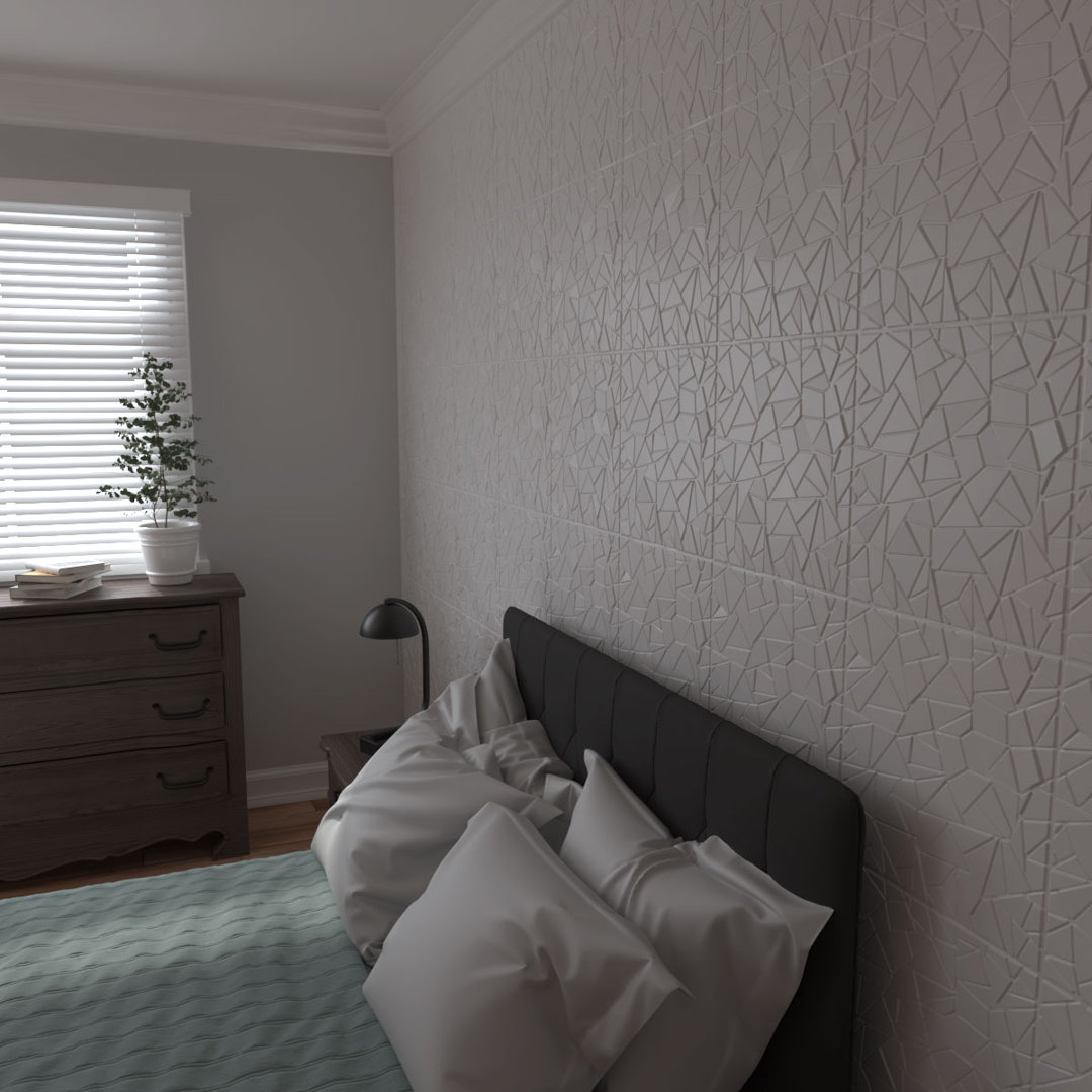 Elwod 19.625" H x 19.625" W Wall Paneling in White (Set of 50) PCI Enterprises