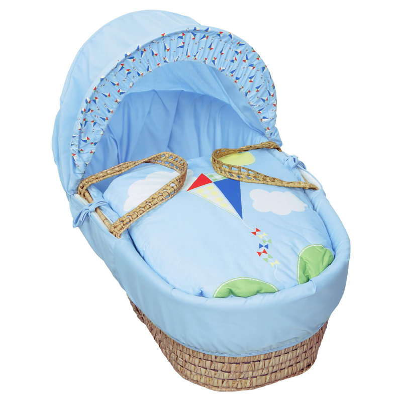 Cotton Blend Moses Basket Bedding Set